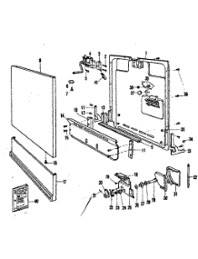 Door & Access Panel Details parts for Kenmore Dishwasher 587.720210 (587720210, 587 720210) from AppliancePartsPros.com