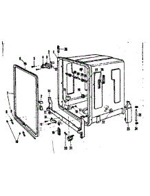 Tub Details parts for Kenmore Dishwasher 587.720210 (587720210, 587 720210) from AppliancePartsPros.com