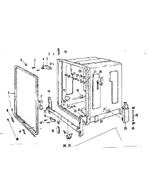 Tub Details parts for Kenmore Dishwasher 587.720211 (587720211, 587 720211) from AppliancePartsPros.com