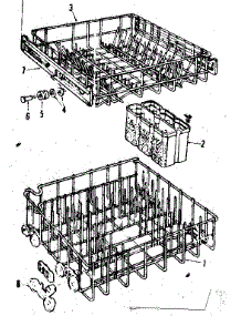 Rack Asm parts for Kenmore Dishwasher 587.720215 (587720215, 587 720215) from AppliancePartsPros.com