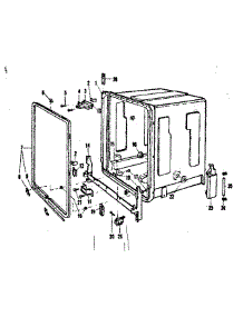 Tub Details parts for Kenmore Dishwasher 587.720310 (587720310, 587 720310) from AppliancePartsPros.com