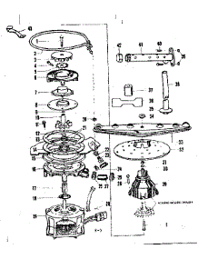 Motor, Heater, And Spray Arm parts for Kenmore Dishwasher 587.720310 (587720310, 587 720310) from AppliancePartsPros.com