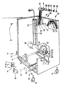 Frame parts for Kenmore Dishwasher 587.720311 (587720311, 587 720311) from AppliancePartsPros.com