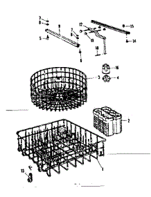 Rack Asm parts for Kenmore Dishwasher 587.720311 (587720311, 587 720311) from AppliancePartsPros.com