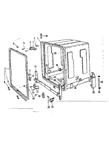 Tub parts for Kenmore Dishwasher 587.720311 (587720311, 587 720311) from AppliancePartsPros.com