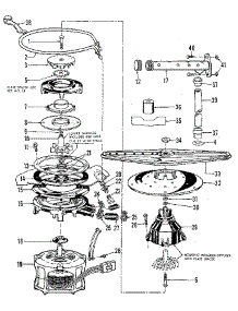 Motor / Heater & Spray Arm parts for Kenmore Dishwasher 587.720315 (587720315, 587 720315) from AppliancePartsPros.com