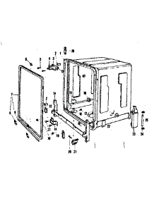 Tub Details parts for Kenmore Dishwasher 587.720410 (587720410, 587 720410) from AppliancePartsPros.com