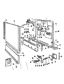 Door And Access Panel parts for Kenmore Dishwasher 587.720410 (587720410, 587 720410) from AppliancePartsPros.com