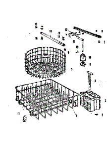 Rack Assemblies parts for Kenmore Dishwasher 587.720410 (587720410, 587 720410) from AppliancePartsPros.com