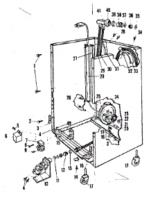 Frame parts for Kenmore Dishwasher 587.720410 (587720410, 587 720410) from AppliancePartsPros.com
