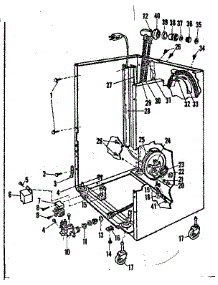 Frame parts for Kenmore Dishwasher 587.720411 (587720411, 587 720411) from AppliancePartsPros.com