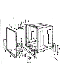 Tub Details parts for Kenmore Dishwasher 587.720411 (587720411, 587 720411) from AppliancePartsPros.com