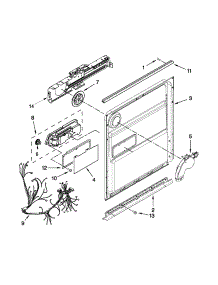 Inner Door Parts parts for Kenmore Dishwasher 665.15699K212 (66515699K212, 665 15699K212) from AppliancePartsPros.com