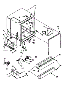 Tub Assembly parts for Kenmore Dishwasher 665.15701890 (66515701890, 665 15701890) from AppliancePartsPros.com