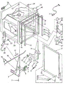 Tub parts for Kenmore Dishwasher 665.1570590 (6651570590, 665 1570590) from AppliancePartsPros.com
