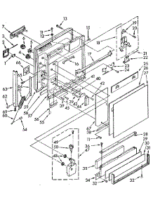 Door And Toe Panel parts for Kenmore Dishwasher 665.1570592 (6651570592, 665 1570592) from AppliancePartsPros.com