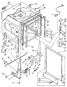 Tub parts for Kenmore Dishwasher 665.1570991 (6651570991, 665 1570991) from AppliancePartsPros.com