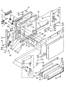 Door And Toe Panel parts for Kenmore Dishwasher 665.1570991 (6651570991, 665 1570991) from AppliancePartsPros.com