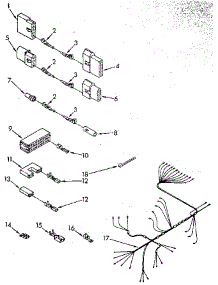 Wiring Harness parts for Kenmore Dishwasher 665.1570991 (6651570991, 665 1570991) from AppliancePartsPros.com