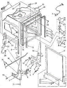 Tub parts for Kenmore Dishwasher 665.1570992 (6651570992, 665 1570992) from AppliancePartsPros.com