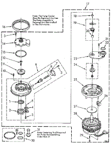 Pump And Motor parts for Kenmore Dishwasher 665.1570992 (6651570992, 665 1570992) from AppliancePartsPros.com