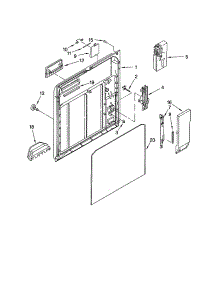 Inner Door parts for Kenmore Dishwasher 665.15712000 (66515712000, 665 15712000) from AppliancePartsPros.com