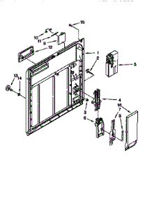Inner Door parts for Kenmore Dishwasher 665.15721691 (66515721691, 665 15721691) from AppliancePartsPros.com