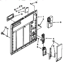Inner Door parts for Kenmore Dishwasher 665.15721692 (66515721692, 665 15721692) from AppliancePartsPros.com