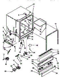 Tub Assembly parts for Kenmore Dishwasher 665.15725690 (66515725690, 665 15725690) from AppliancePartsPros.com