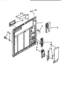 Inner Door parts for Kenmore Dishwasher 665.15725690 (66515725690, 665 15725690) from AppliancePartsPros.com