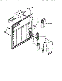 Inner Door parts for Kenmore Dishwasher 665.15725691 (66515725691, 665 15725691) from AppliancePartsPros.com