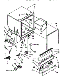 Tub Assembly parts for Kenmore Dishwasher 665.15725691 (66515725691, 665 15725691) from AppliancePartsPros.com