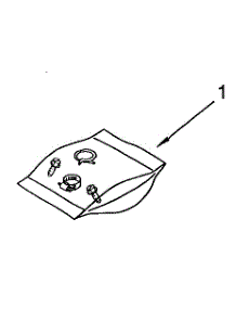 Miscellaneous Parts Bag parts for Kenmore Dishwasher 665.1574990 (6651574990, 665 1574990) from AppliancePartsPros.com
