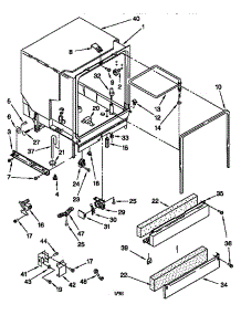 Tub Assembly parts for Kenmore Dishwasher 665.15751791 (66515751791, 665 15751791) from AppliancePartsPros.com