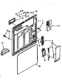Inner Door parts for Kenmore Dishwasher 665.15751791 (66515751791, 665 15751791) from AppliancePartsPros.com