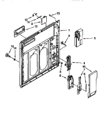Inner Door parts for Kenmore Dishwasher 665.15761690 (66515761690, 665 15761690) from AppliancePartsPros.com