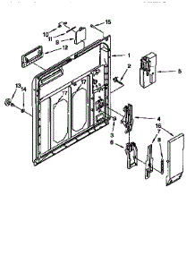 Inner Door parts for Kenmore Dishwasher 665.15761691 (66515761691, 665 15761691) from AppliancePartsPros.com