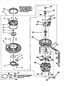 Pump And Motor parts for Kenmore Dishwasher 665.15761691 (66515761691, 665 15761691) from AppliancePartsPros.com