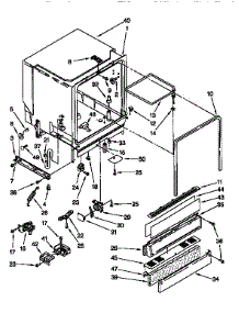 Tub Assembly parts for Kenmore Dishwasher 665.15765692 (66515765692, 665 15765692) from AppliancePartsPros.com