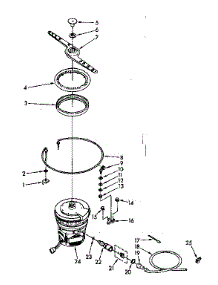 Heater, Pump And Lower Sprayarm Parts parts for Kenmore Dishwasher 665.1576580 (6651576580, 665 1576580) from AppliancePartsPros.com