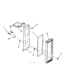 Control Panel Section parts for Kenmore Range 278.7808510 (2787808510, 278 7808510) from AppliancePartsPros.com