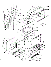 Upper Oven Pedestal Section parts for Kenmore Range 278.7808510 (2787808510, 278 7808510) from AppliancePartsPros.com