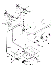Burner Section parts for Kenmore Range 278.7808511 (2787808511, 278 7808511) from AppliancePartsPros.com