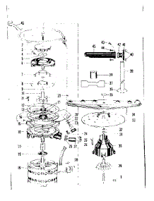 Heater And Spray Arm Details parts for Kenmore Dishwasher 287.71791 (28771791, 287 71791) from AppliancePartsPros.com