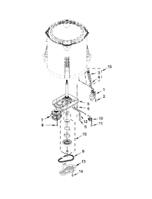 Gearcase, Motor And Pump Parts parts for Kenmore Washer 2992310 from AppliancePartsPros.com