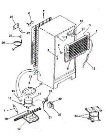Unit parts for Kenmore Refrigerator 253.9305101 (2539305101, 253 9305101) from AppliancePartsPros.com