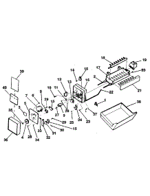 Ice Maker parts for Kenmore Refrigerator 253.9305180 (2539305180, 253 9305180) from AppliancePartsPros.com