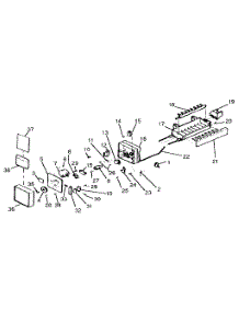 Ice Maker parts for Kenmore Refrigerator 253.9305183 (2539305183, 253 9305183) from AppliancePartsPros.com