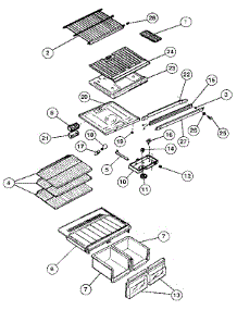 Liner parts for Kenmore Refrigerator 253.9305205 (2539305205, 253 9305205) from AppliancePartsPros.com