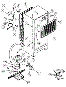 Unit parts for Kenmore Refrigerator 253.9305214 (2539305214, 253 9305214) from AppliancePartsPros.com